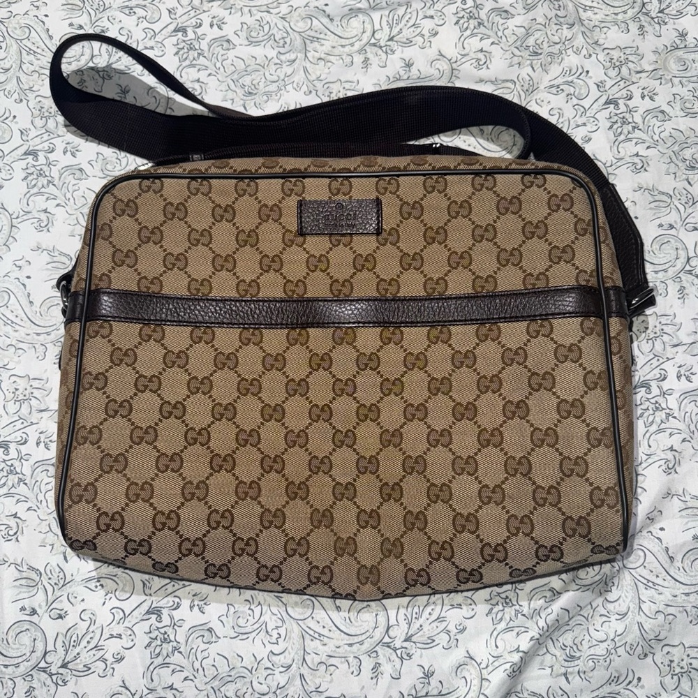 Gucci Brown Monogram Men's Bag